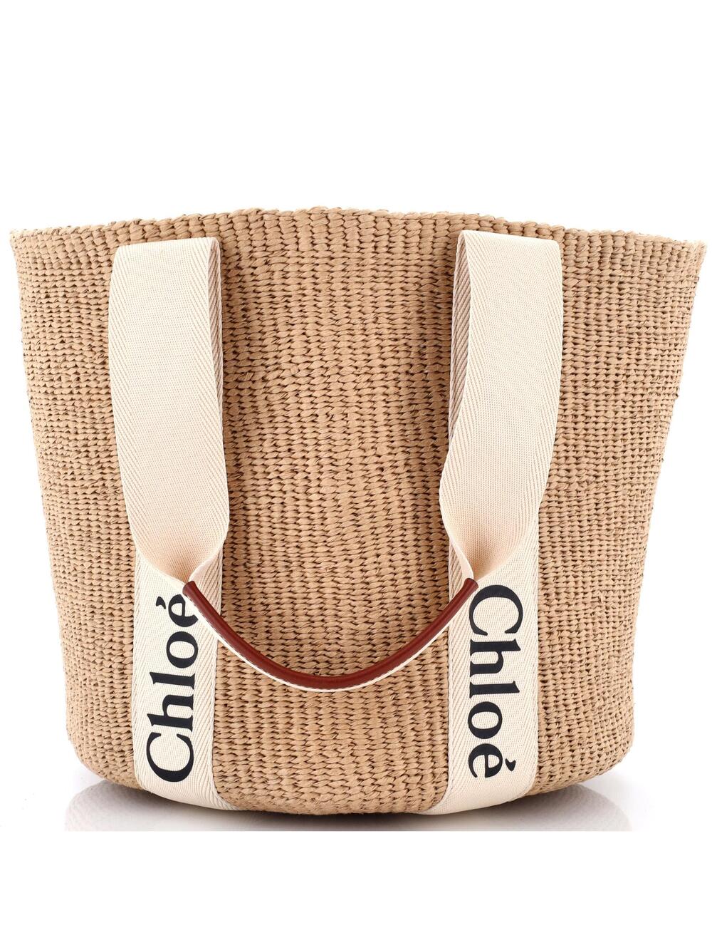Chloe X Mifuko Woody Tote Raffia Large #356413C12B